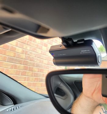 Front Dash camera on jaguar f-type_