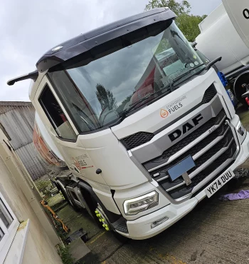 Installed cameras tanker