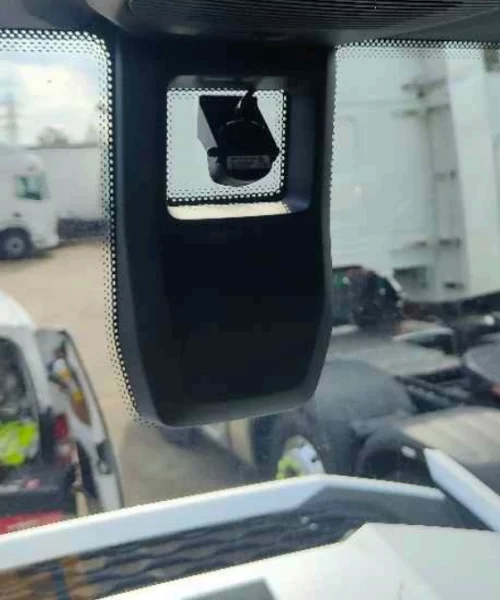 Installed front camera on truck