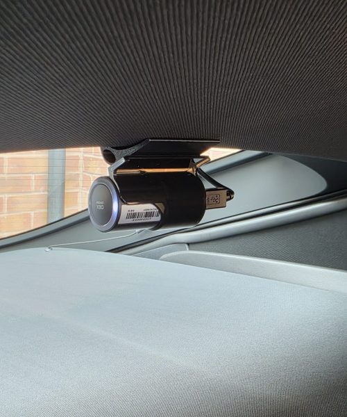Rear Dash camera on jaguar f-type_